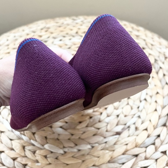 ROTHY’S wool blend pointe flats in aubergine color - Picture 4 of 8